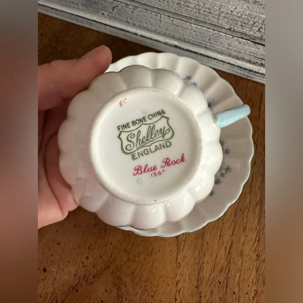 Vintage Rare Shelley English Bone China tea cup and saucer Excellent condition